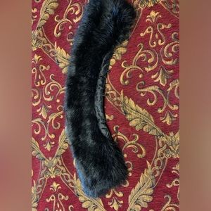 Faux Fur Collar Black